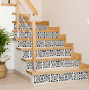 Black and White Peel and Stick Removable Vinyl Tiles (24 Tiles/Set)