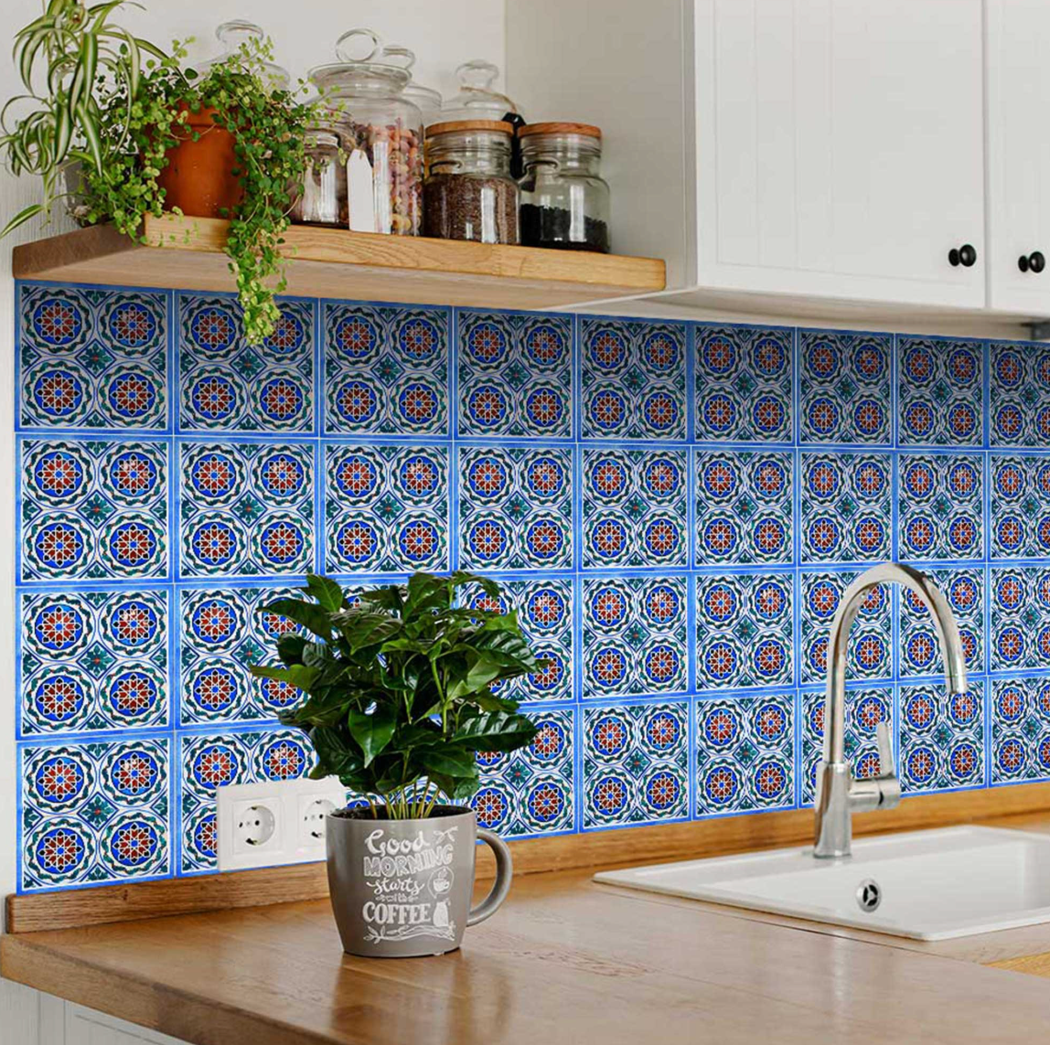 Augustine Removable Peel and Stick Vinyl Tiles (24 Tiles/Set)