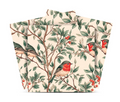 Green And Red Vintage Bird Botanical Peel & Stick Vinyl Tiles (24 Tiles/Set)
