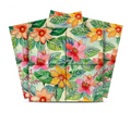 Watercolor Tropical Floral Peel & Stick Vinyl Tiles (24 Tiles/Set)